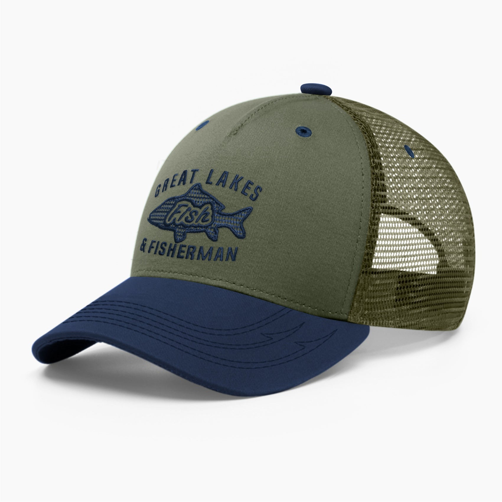 Fishing trucker hat