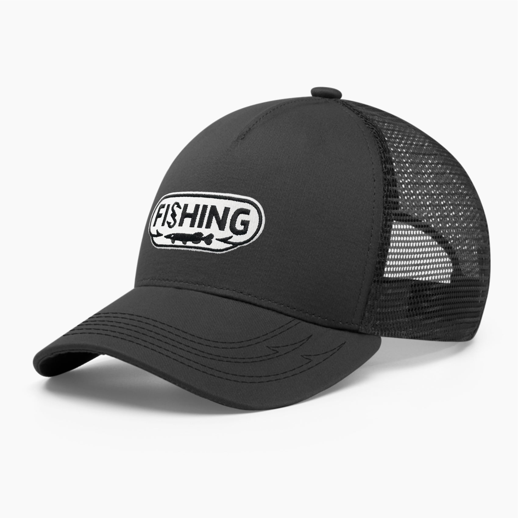 Fishing trucker hat