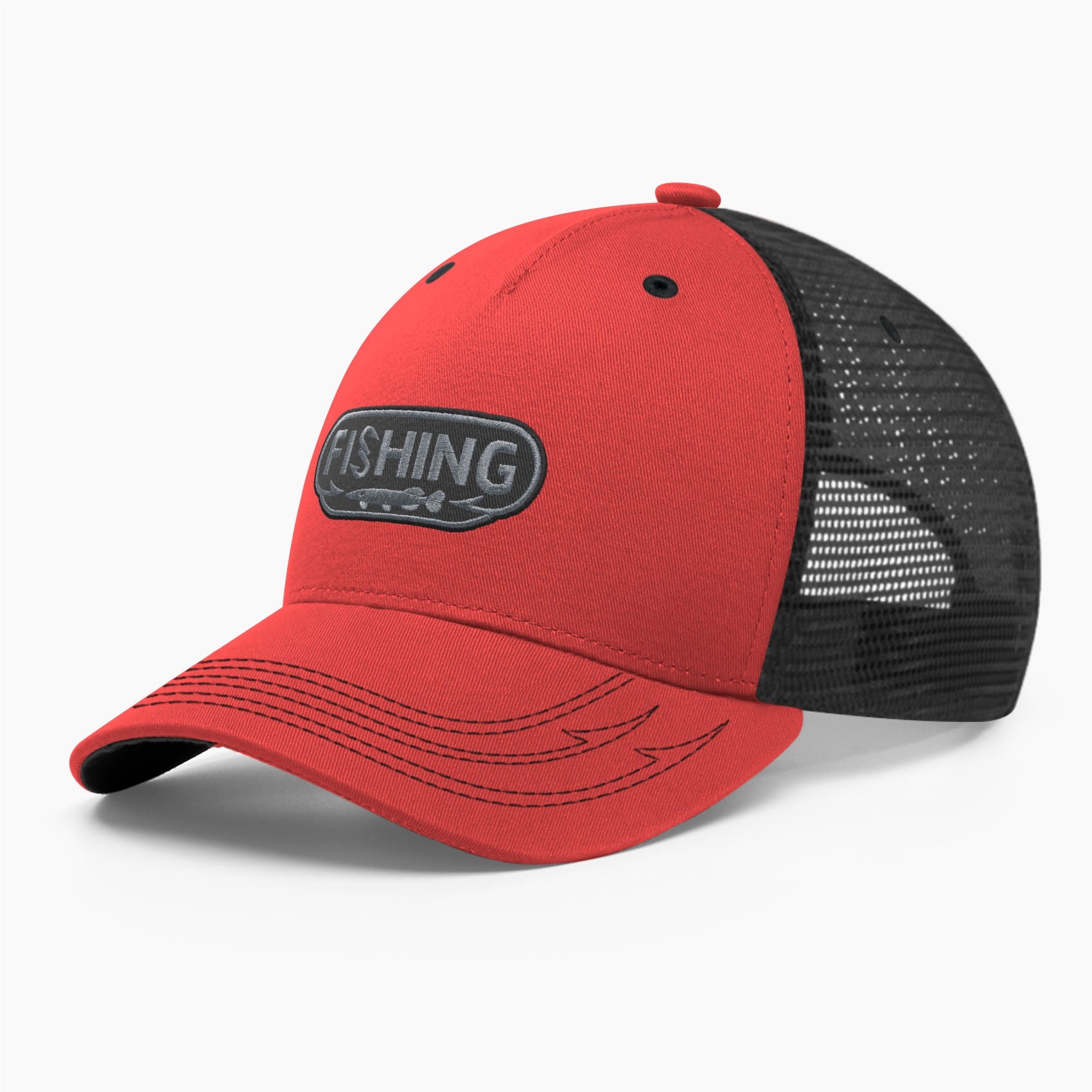 Fishing trucker hat