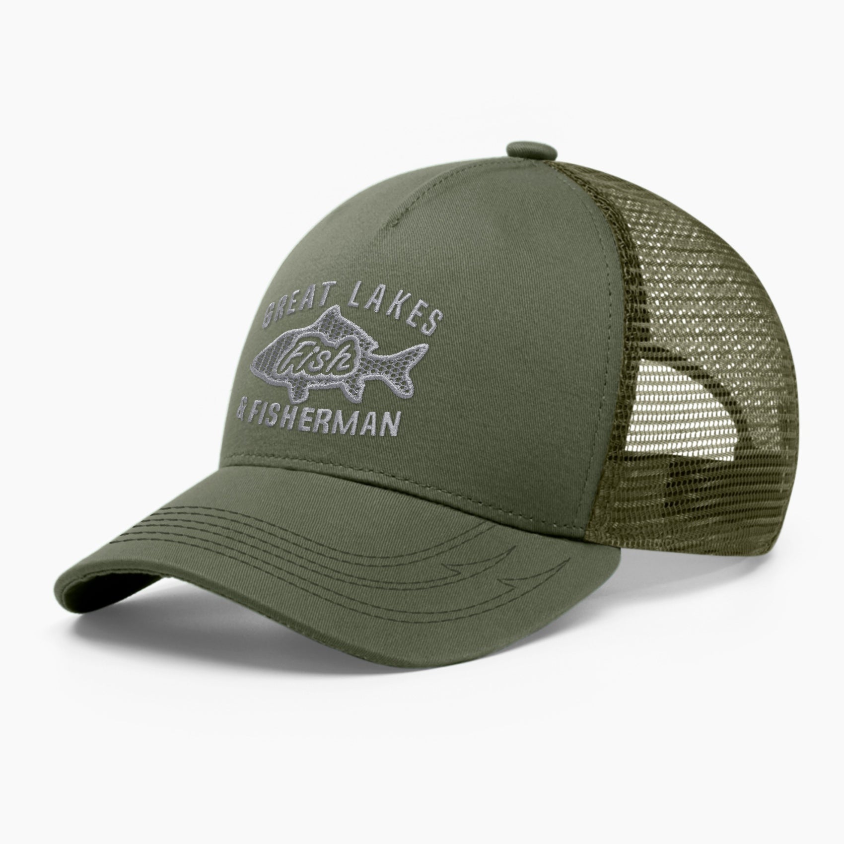 Fishing trucker hat