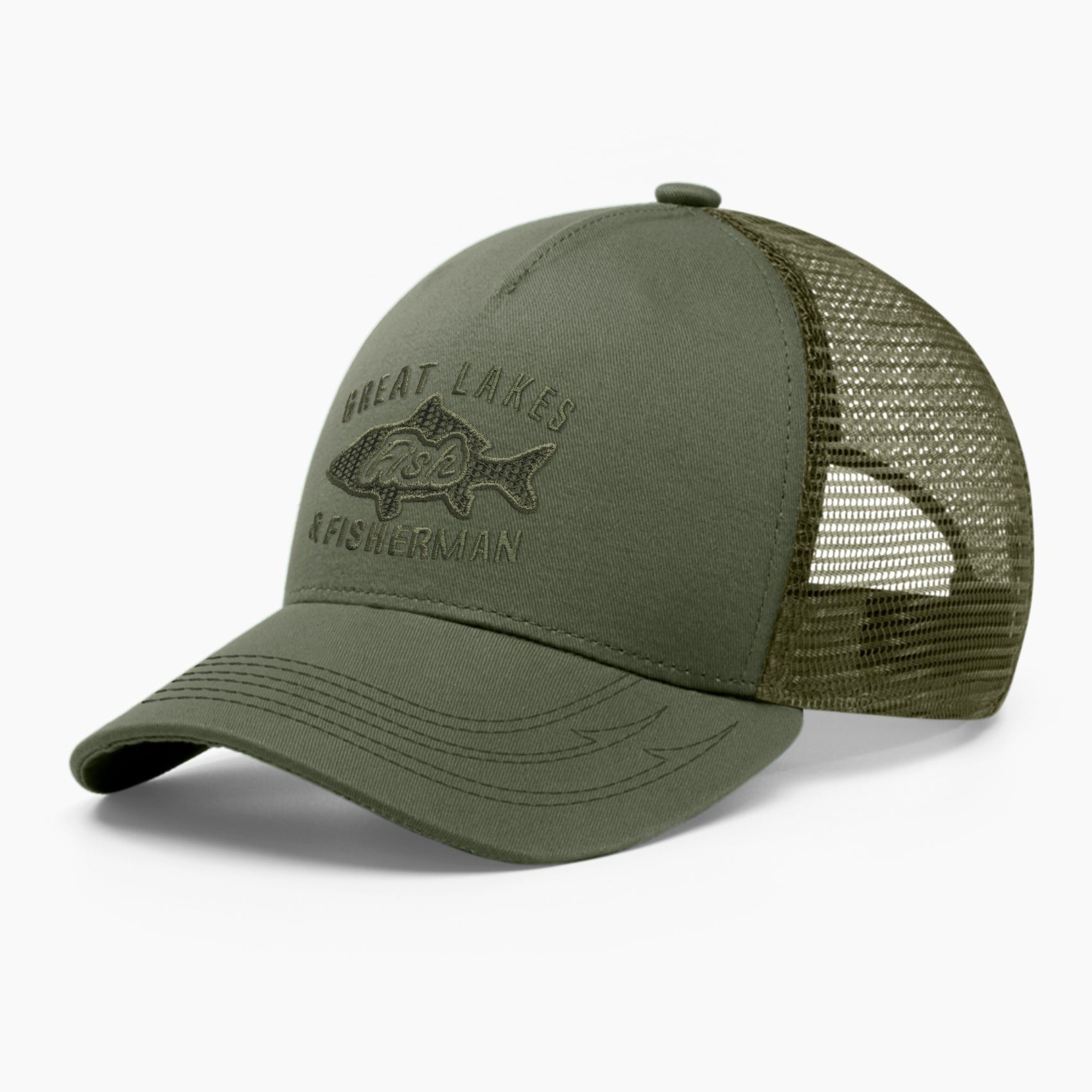 Fishing trucker hat