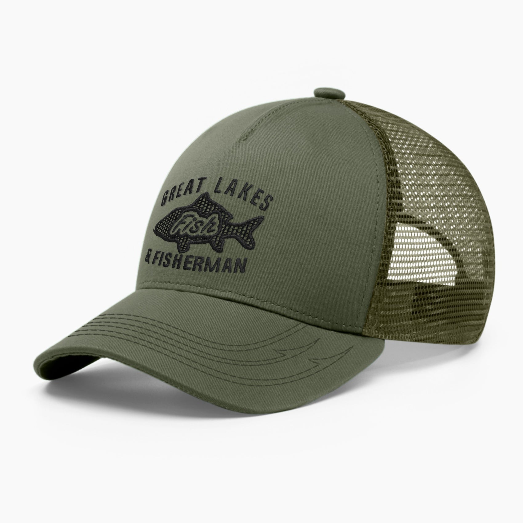 Fishing trucker hat